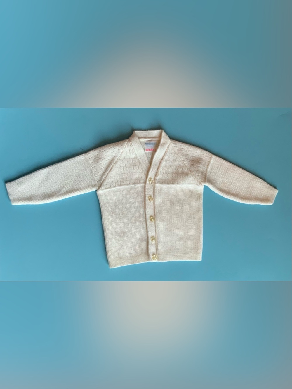 Vintage 60s Knitted Baby Cardigan